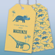 Dinosaur Personalisiert Danke
