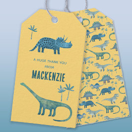 Dinosaur Personalisiert Danke Geschenkanhänger