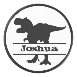 Dinosaur Personalisierter Name T-Rex Eishockey Puck