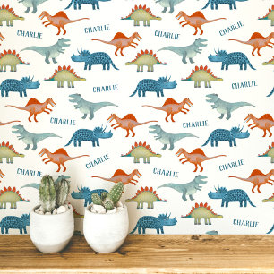 Dinosaur Personalisierter Name Tapete