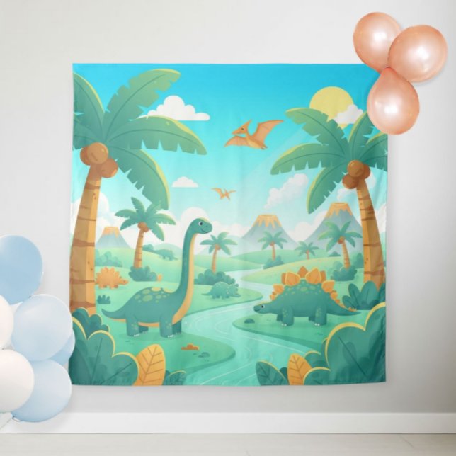 Dinosaur Photo Backdrop for Parties | Dino  Wandteppich (Von Creator hochgeladen)
