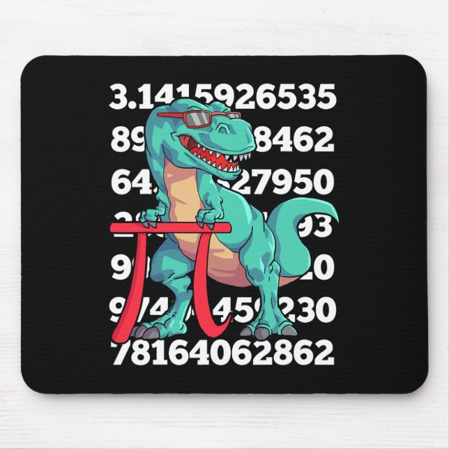 Dinosaur Pi Day T Rex Funny Math 3.14 Teacher Stud Mousepad (Vorne)