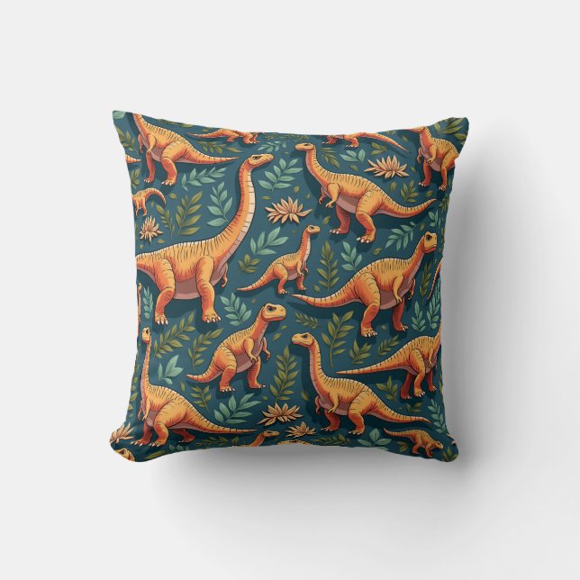 Dinosaur Pillow Cushion Kissen (Vorderseite)
