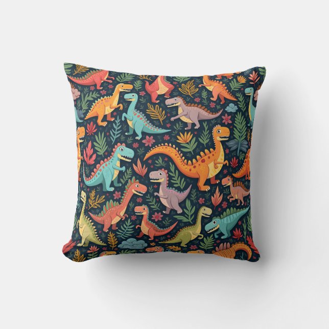 Dinosaur Pillow Cushion Kissen (Vorderseite)