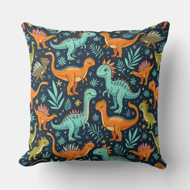 Dinosaur Pillow Cushion Kissen (Vorderseite)