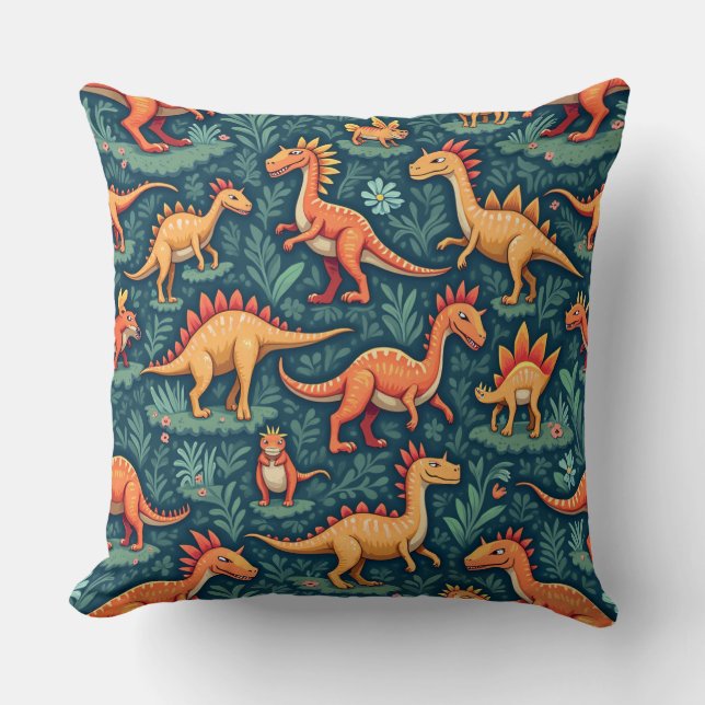 Dinosaur Pillow Cushion Kissen (Vorderseite)