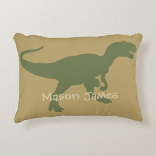 Dinosaur Pillow T-Rex Silhouette Camouflage Dino Dekokissen