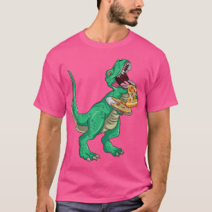 Dinosaur Pizza TRe Eating Pizza TRe und Pizza T-Shirt