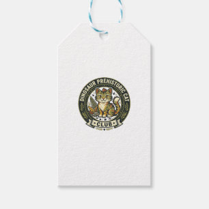 Dinosaur Prähistorische Katze Katze Grafik T-Shirt Geschenkanhänger