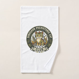 Dinosaur Prähistorische Katze Katze Grafik T-Shirt Handtuch