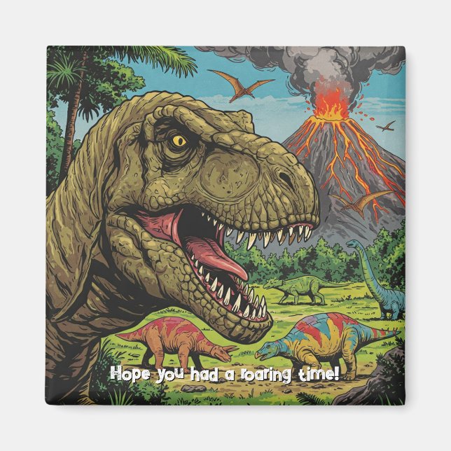 Dinosaur Prähistorisches Party Magnet (Vorne)