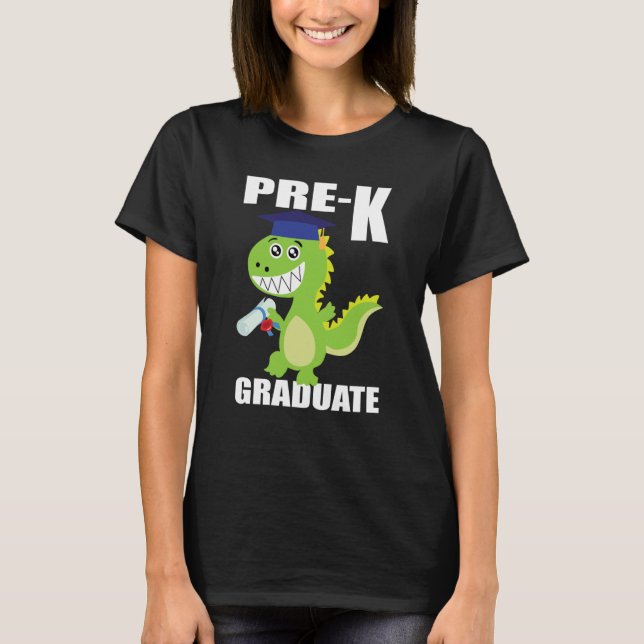 Dinosaur Preschool Graduation cap preschool gradua T-Shirt (Vorderseite)