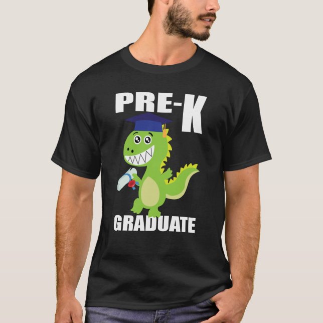 Dinosaur Preschool Graduation cap preschool gradua T-Shirt (Vorderseite)