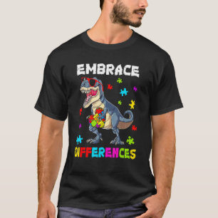 Dinosaur-Puzzleteil Autismus-Bewusstsein für Junge T-Shirt