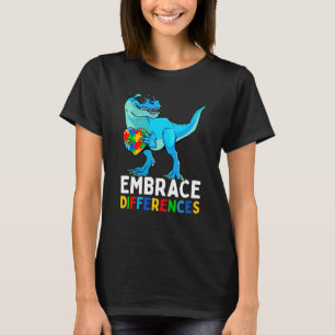 Dinosaur-Puzzleteil Autismus-Bewusstsein für Junge T-Shirt