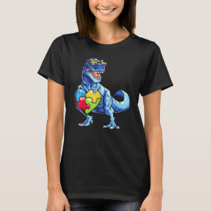 Dinosaur-Puzzleteil Autismus-Bewusstsein Jungen Ki T-Shirt