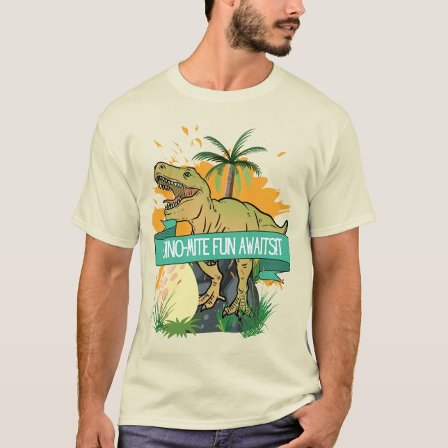 DINOSAUR QUOTE CARTOON T-Shirt (Vorderseite)