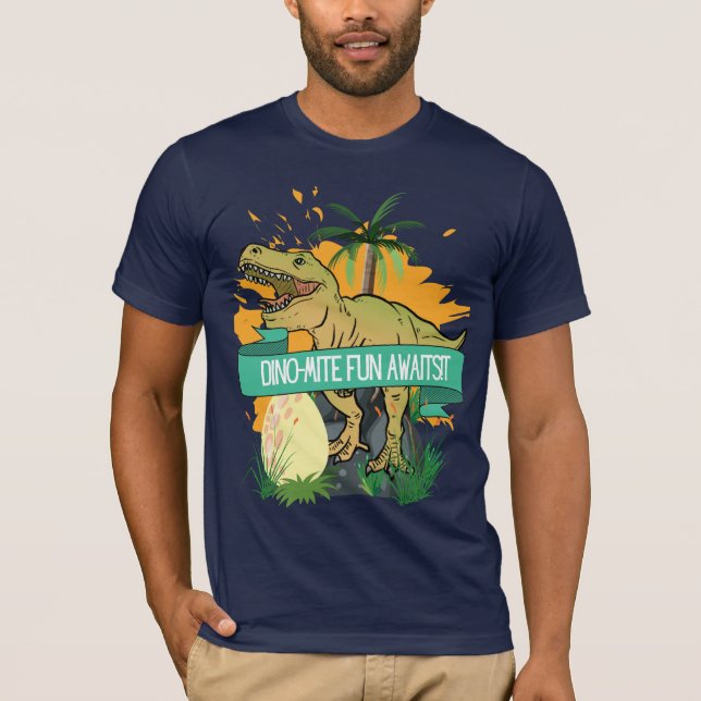 DINOSAUR QUOTE CARTOON T-Shirt (Vorderseite)