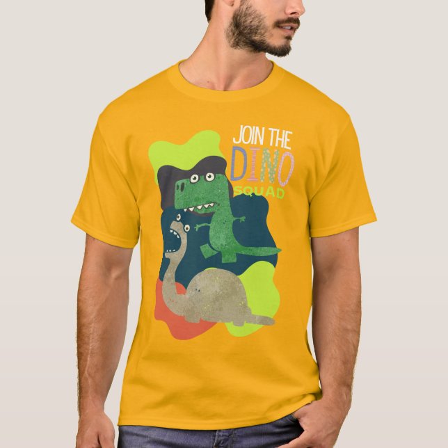 DINOSAUR QUOTE CARTOON T-Shirt (Vorderseite)