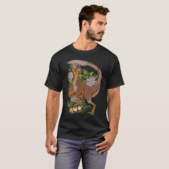 Dinosaur Raptor Jungle T - Shirt (Vorne ganz)