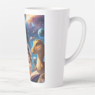 Dinosaur-Raum-Abenteuer-Tasse - Kinderlesebuch M Milchtasse
