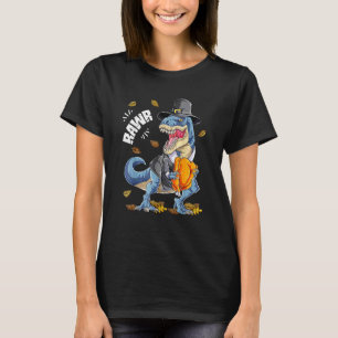 Dinosaur Rawr Erntedankfest Jungen Truthahn Saurus T-Shirt