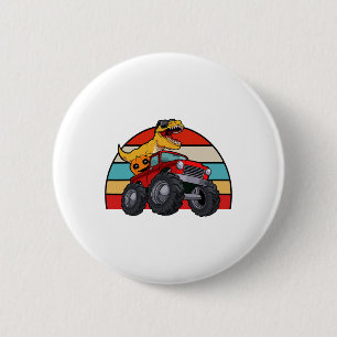 Dinosaur Reitmonster Truck Lazy Halloween Costu Button