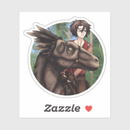 Dinosaur Rider Aufkleber