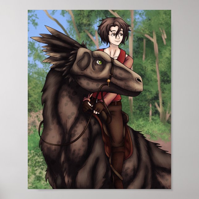 Dinosaur Rider Poster (Vorne)