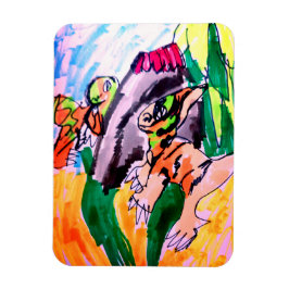 Dinosaur rocks magnet