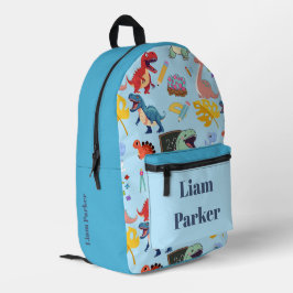 Dinosaur-Rucksack mit individuellem Namen für Jung Bedruckter Rucksack
