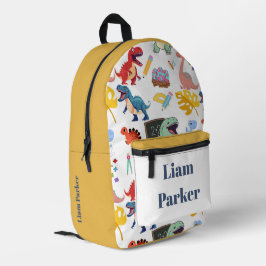 Dinosaur-Rucksack mit individuellem Namen für Jung Bedruckter Rucksack