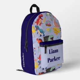 Dinosaur-Rucksack mit individuellem Namen für Jung Bedruckter Rucksack