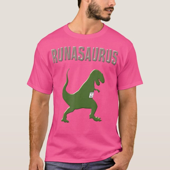 Dinosaur Runner Shirt T Rex Running Shirt Funny Ru (Vorderseite)