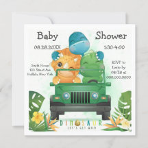 Dinosaur Safari Adventure Baby Dusche