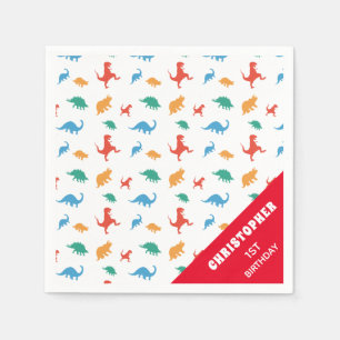 Dinosaur-Silhouette Serviette