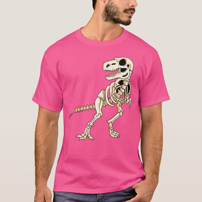 Dinosaur Skeleton T Rex Dino Fossil Paleontology K T-Shirt (Vorderseite)