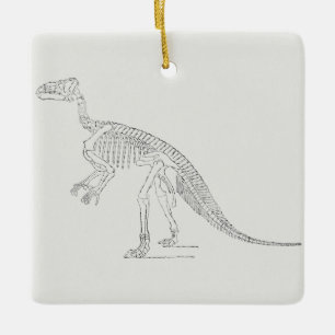 Dinosaur-Skelett-Kunst Keramikornament