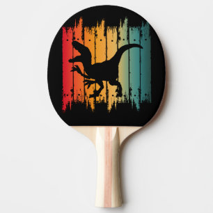 DINOSAUR-SONNENUNTERGANG 2 TISCHTENNIS SCHLÄGER