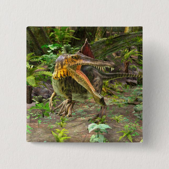 Dinosaur Spinosaurus Button (Vorderseite)
