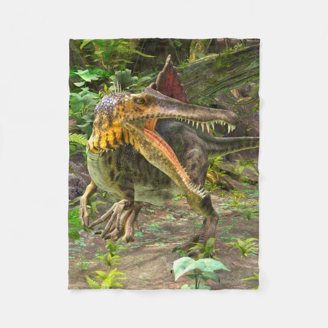 Dinosaur Spinosaurus Fleecedecke (Vorderseite)