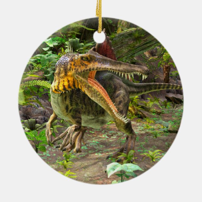 Dinosaur Spinosaurus Keramik Ornament (Hinten)