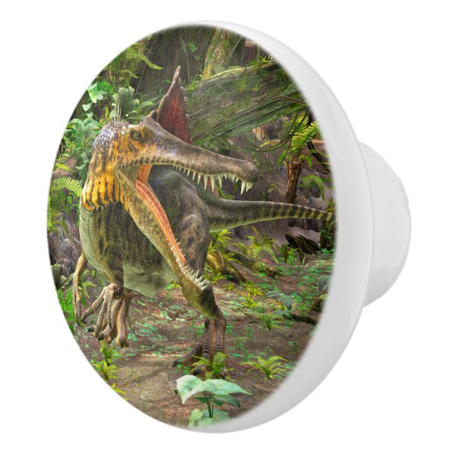 Dinosaur Spinosaurus Keramikknauf (Rechts)