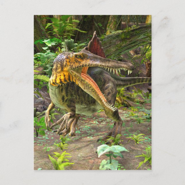 Dinosaur Spinosaurus Postkarte (Vorderseite)