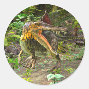 Dinosaur Spinosaurus Runder Aufkleber