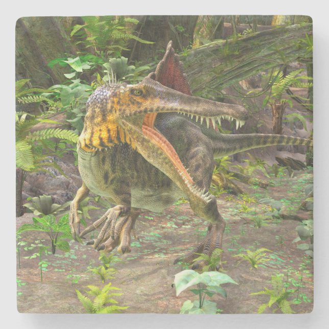 Dinosaur Spinosaurus Steinuntersetzer (Vorderseite)