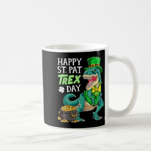 Dinosaur St. Patrick's Day Glücklicher St. Pat Tre Kaffeetasse