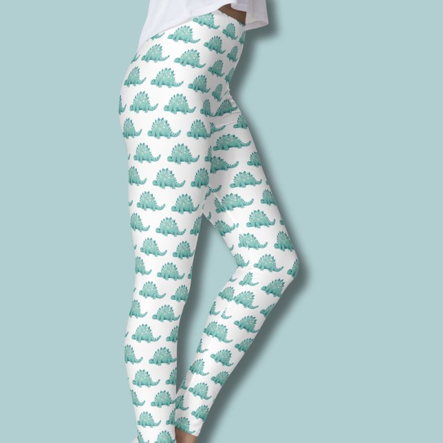 Dinosaur Stegosaurus Pattern Leggings (Dinosaur pattern leggings)