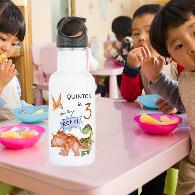 Dinosaur Stomp Chomp Rawr Edelstahlflasche (Von Creator hochgeladen)