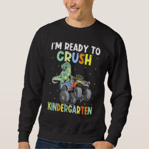 Dinosaur Studentenfahrt Truck Ich bin bereit, Kind Sweatshirt